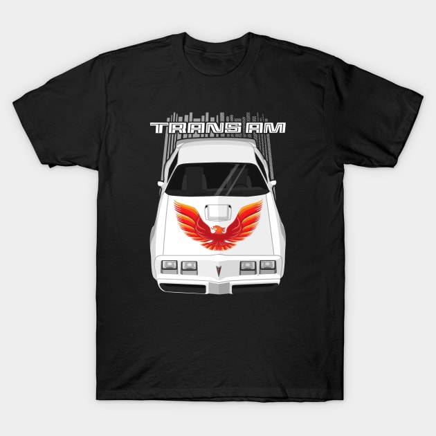 Firebird Trans Am 79-81 - white and orange T-Shirt by V8social